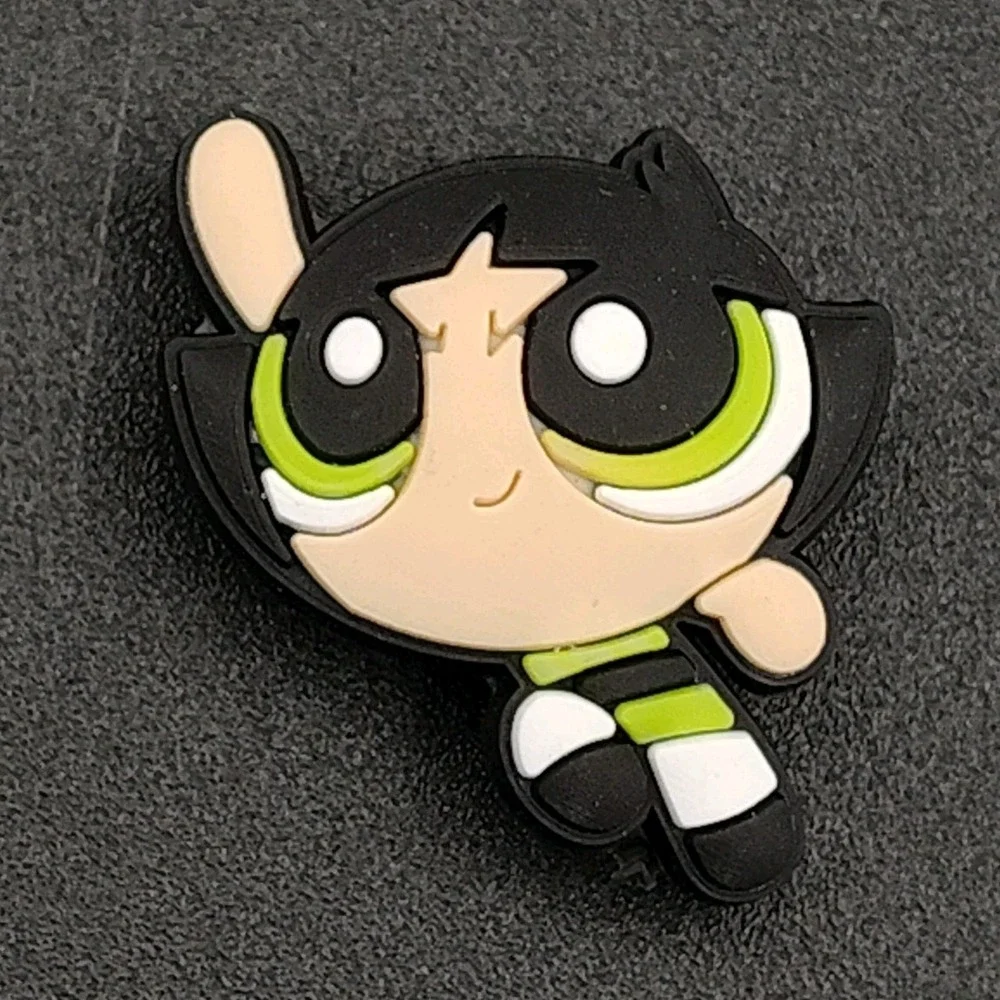 Set-3 Shoe Charms Powerpuff Girl Blossom Bubbles Buttercup Wristband B32.1GA3466